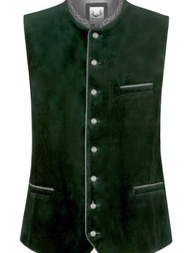Trachtenweste Lorenzo (tanne, Gr. 54) von Classics für Herren, Oberteile, 100% Baumwolle