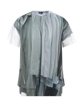 Comme Des Garçons Camiseta Hombre Verde militar M Hombre