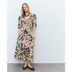 Top de mujer de manga corta estampado