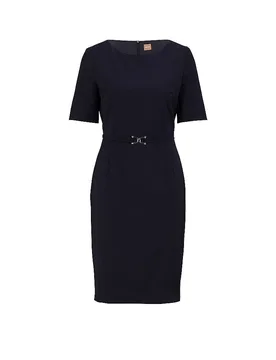 Businesskleid Slim Fit DALEAH dunkelblau 44 damen - BOSS - FashionsVida
