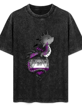 Ace Pride Flag Dragon with D20 T-Shirt Casual Fashion Print Tee Top - Aliexpress - FashionsVida