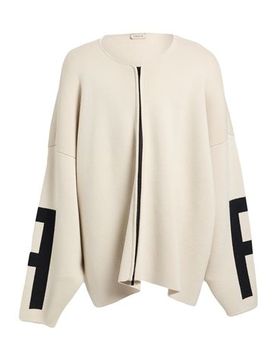 Strickjacke Herren Cremeweiß XL Herren