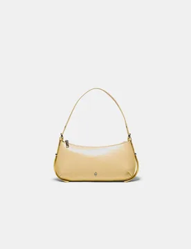 Längliche Schultertasche mit Ösen Pastellgelb OS - Stradivarius - FashionsVida