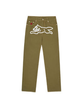 Running Dog Denim Pants - Green
