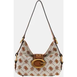 Mini bolso de hombro con cierre cremallera