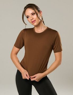T-shirt sportiva Gym Hard - marrone scuro