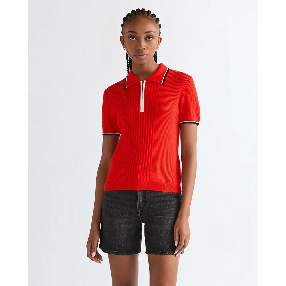 Polo de mujer de manga corta de punto - Wrangler - FashionsVida