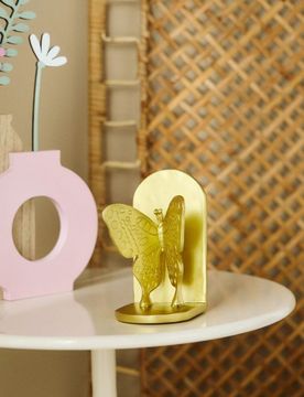 Fermalibri a forma di farfalla - oro