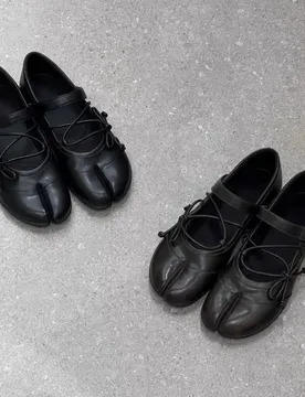 Trend Split Toe Mary Jane Shoes Cross Lace Strap Vintage Leather Flat Shoes Gothic Japanese Street Casual Shoes Zapatos De Mujer - Aliexpress - FashionsVida
