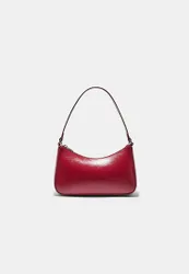 Schultertasche mit langer Kette Rot OS