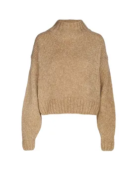 Jersey de cuello alto beige 40 - Marc cain - FashionsVida
