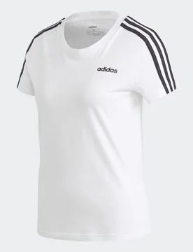 T-shirt Essentials 3-Stripes S White / Black - Adidas - FashionsVida