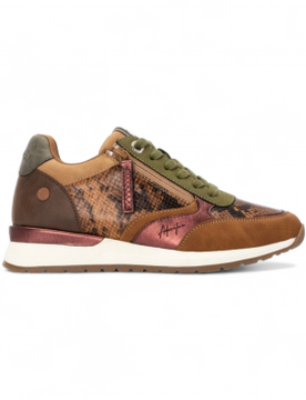 Para mujer. 17317701-CAMEL Zapatillas 173177 (37), Plano, Cremallera, Casual