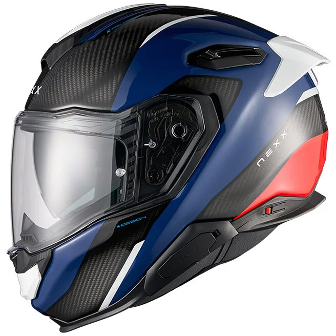 Casco Moto integrale X.TR Rush Blu Rosso taglia L - Nexx - FashionsVida