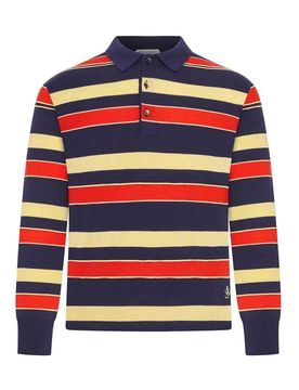 Polo da rugby in maglia a righe
