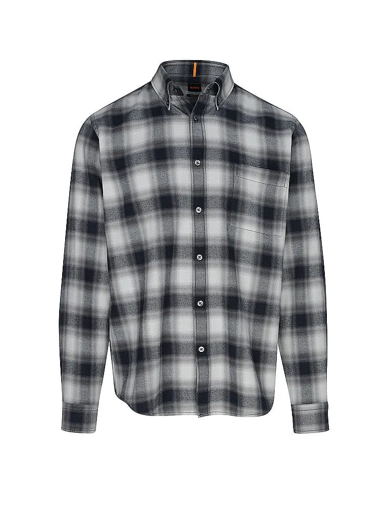 Hemd Regular Fit RICKERT_M grau S herren - BOSS - FashionsVida