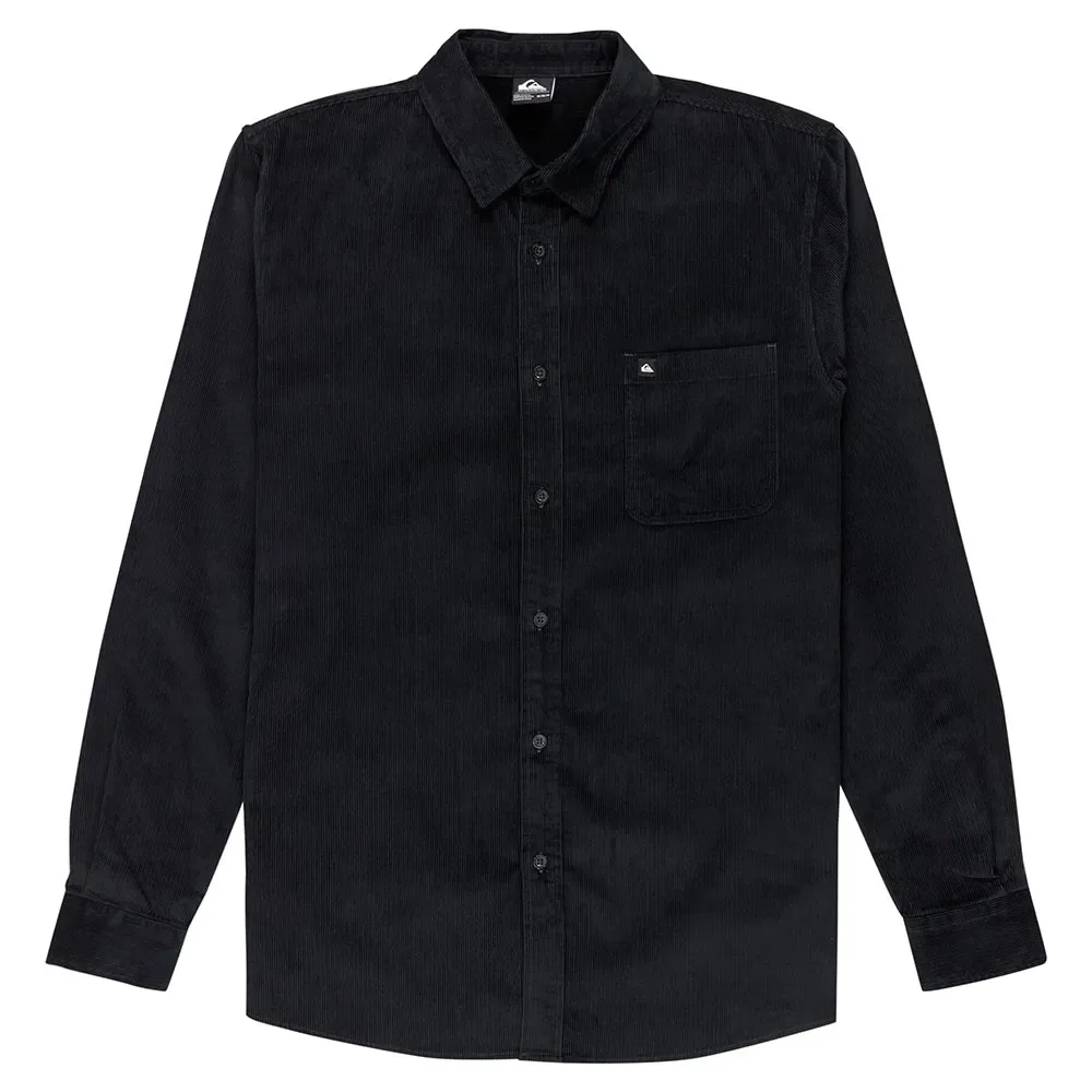 Camicia A Maniche Lunghe Smoke Trail Cord Black S - Quiksilver - FashionsVida