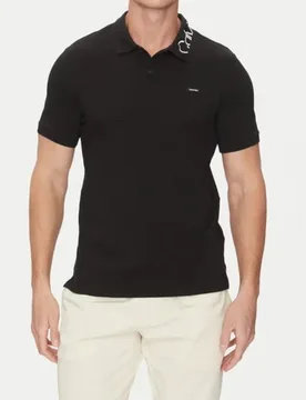 POLO STRETCH PIQUE LOGO COLLAR POLO - Calvin Klein - FashionsVida
