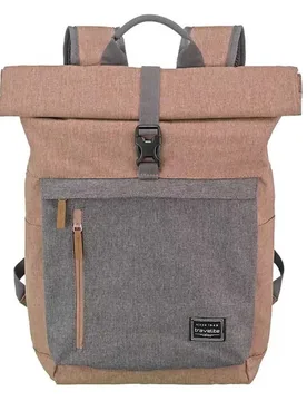 Sac à Dos Basics Rollup 35l Rose / Grey One Size unisex - Travelite - FashionsVida