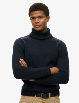 Superdry Herren The Merchant Store - Rollkragenpullover Marineblau - Größe: Xxl