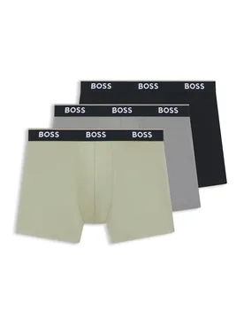 Pack Cotton Rich Boxers Green Mix male - BOSS - FashionsVida