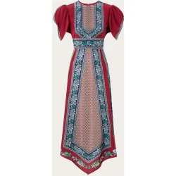 Vestido midi Cherie de seda