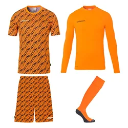 Ensemble à Manches Longues Progressive Bundle Fluor Orange / Black XL