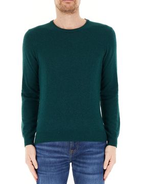 Maglione misto lana VERDE SCURO S