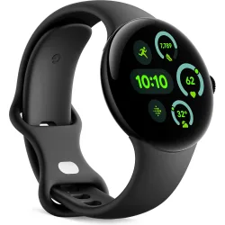 Pixel Watch 3 41mm, Caja de aluminio color mate y correa deportiva color obsidiana, Wi-Fi Smartwatch