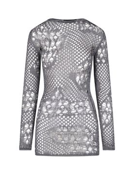 Cotton Dress with Metal Detail