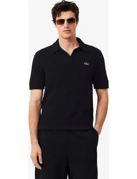 Jersey de hombre de punto de rizo de corte clásico de manga corta - Lacoste - FashionsVida