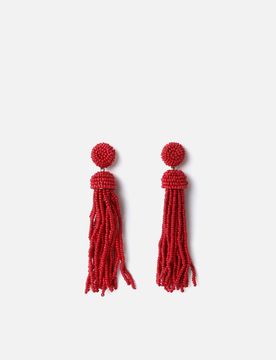 Placida boucles d'oreilles longues avec perles