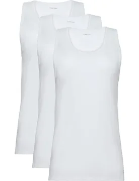 Maglietta Senza Maniche Lv00nb18 3 Unità White / White / White M - Calvin Klein - FashionsVida