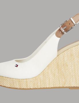 Sandali Zeppe Donna Bianchi Plateau Altezza 10,5 cm