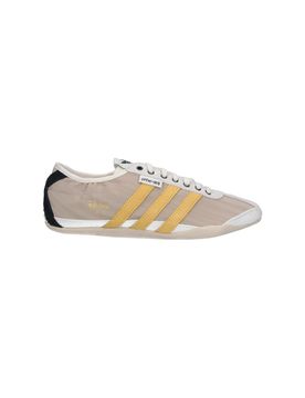 Unisex Leather & Textile Sneakers with Rubber Sole