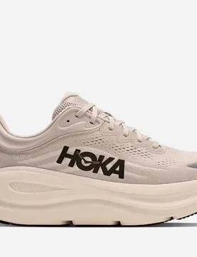 Men's Bondi 9 Road Running Shoes in River Rock Grey/Alabaster, Size 12.5 - HOKA - FashionsVida
