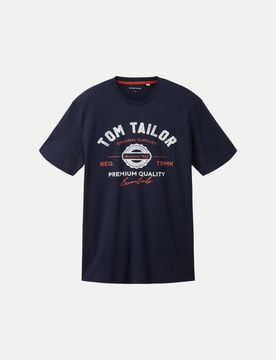 T-Shirt mit Logoprint Blau XXL