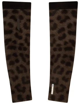 Manchettes de trail/running - Race Sleeves Dark Leopard - Taille S - Marron - SOAR - FashionsVida