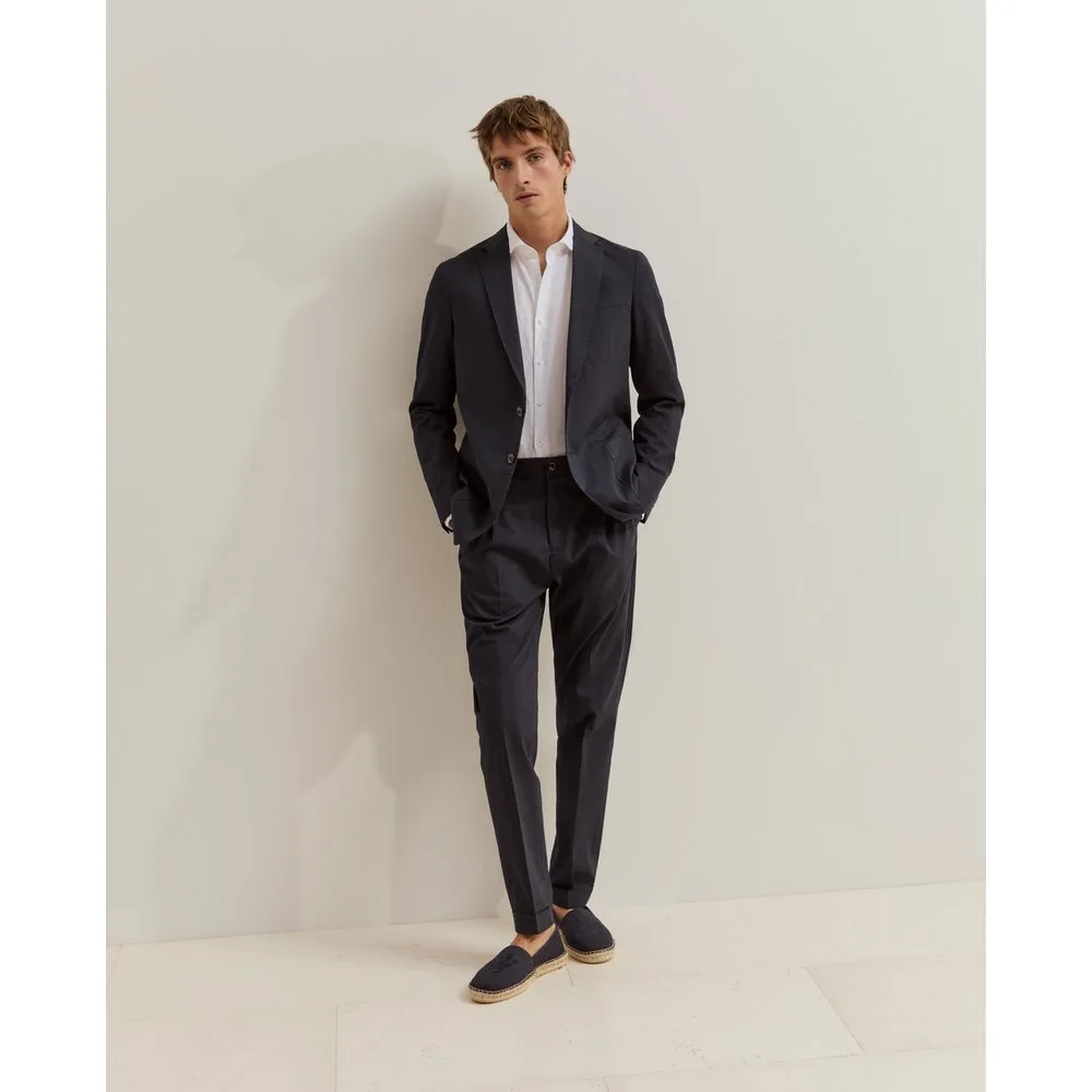 Pantalones de hombre chino con estampado de raya diplomática - Lion of Porches - FashionsVida