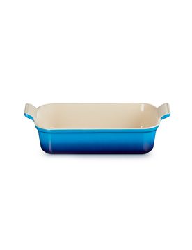 Fuente rectangular Tradition de gres 26x19cm/2,4l Azure azul