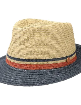 Jerome Trilby Straw Hat by - blue-beige - Female - Size: 58 cm - Mayser - FashionsVida