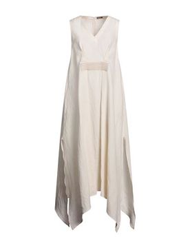 Midi-Kleid Damen Elfenbein 40 Damen