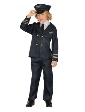 Schickes Pilotenkostüm für Kinder Uniform blau-goldfarben - FIESTAS GUIRCA, S.L. - FashionsVida