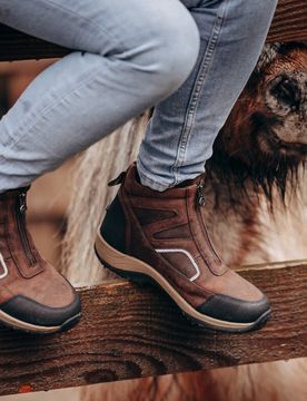 Schuhe FIELD FrontZip GripFTX chocolate 38