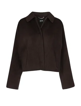 Chaqueta de lana CAFETA_DF marrón 36 - BOSS - FashionsVida
