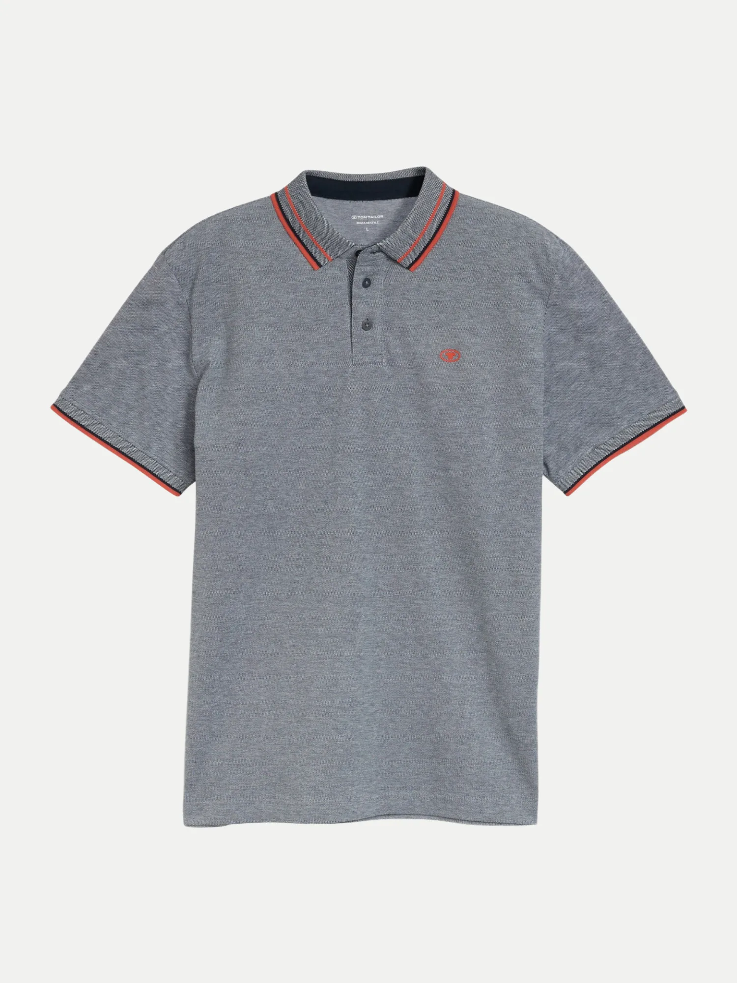 Poloshirt mit Regular-Fit Grau L - Tom Tailor Casual - FashionsVida
