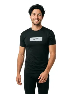 T-shirt à Manches Courtes Reflective Slim Fit Black L