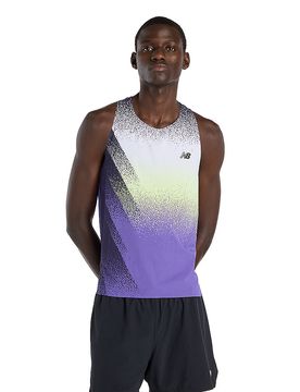 Camiseta de tirantes de running para hombre Race Day Ultra Light Printed morado L