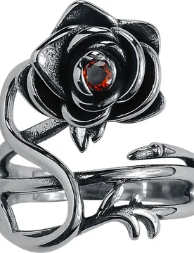 Ring - Rose - für Damen - silberfarben - Frauen - female - etNox - FashionsVida