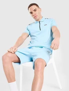 Philix Zip Poloshirt - Herren, Blau - male - Size: S - BOSS - FashionsVida